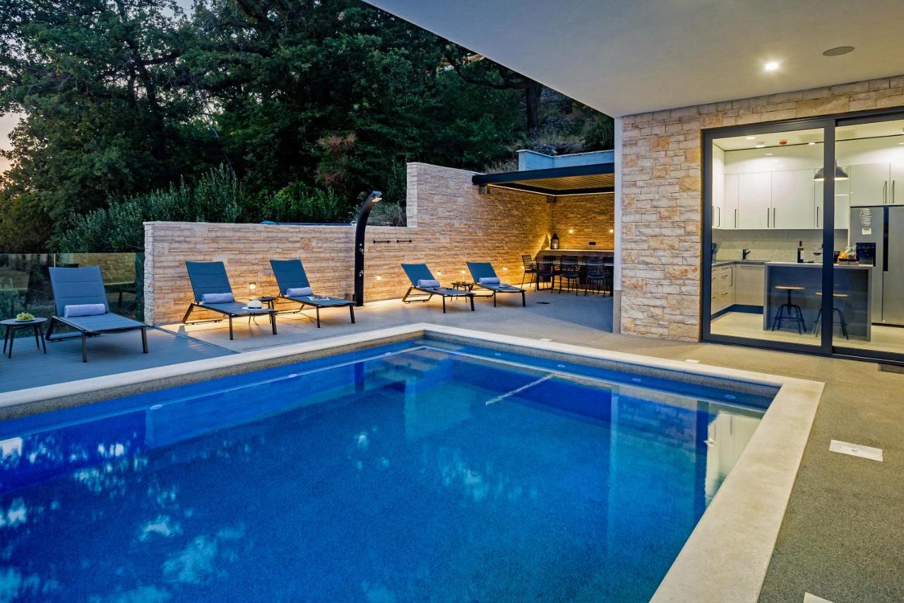 Villa Dispet With Heated Pool, Jacuzzi, Sauna And Cinema Celina Exterior photo
